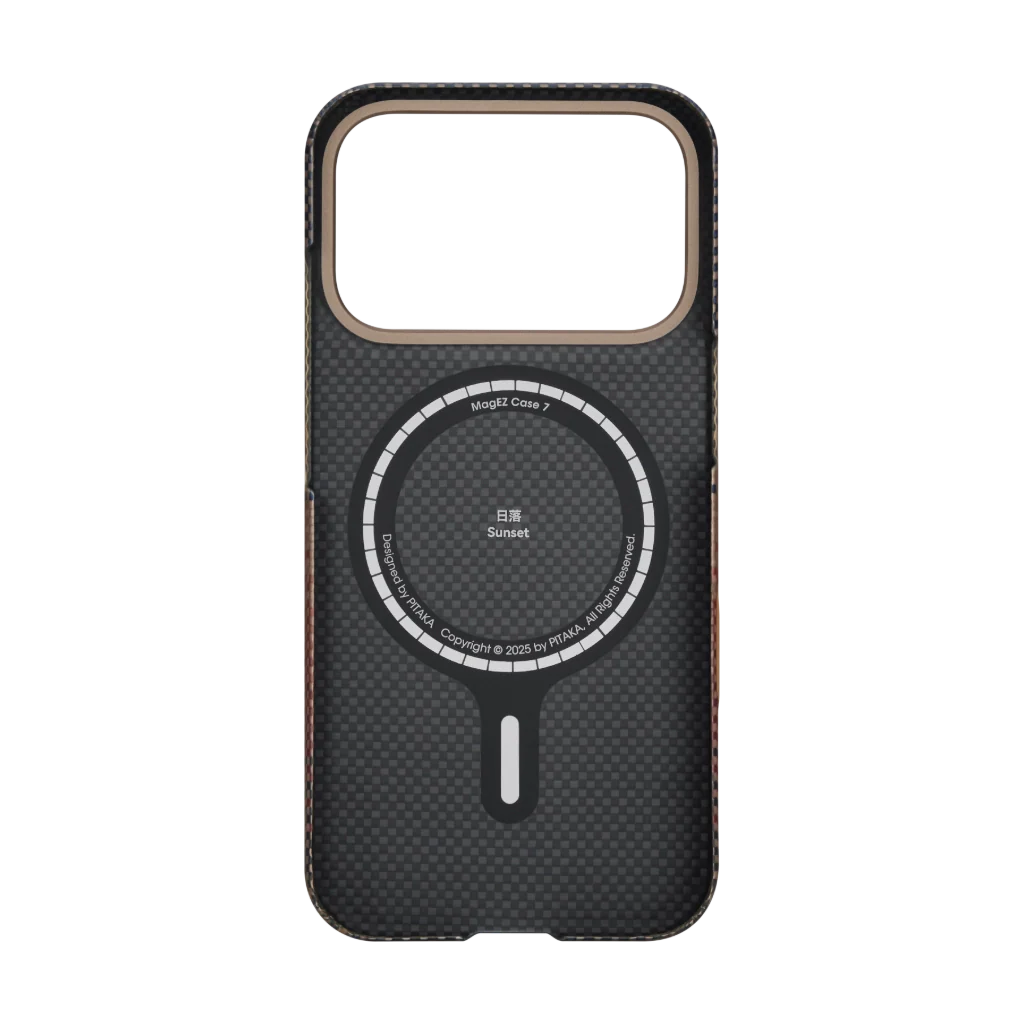 Husa MagEZ 7 Pitaka iPhone 17 Air, Aramida 600D, Sunset, MagSafe, Ultra Slim [3]