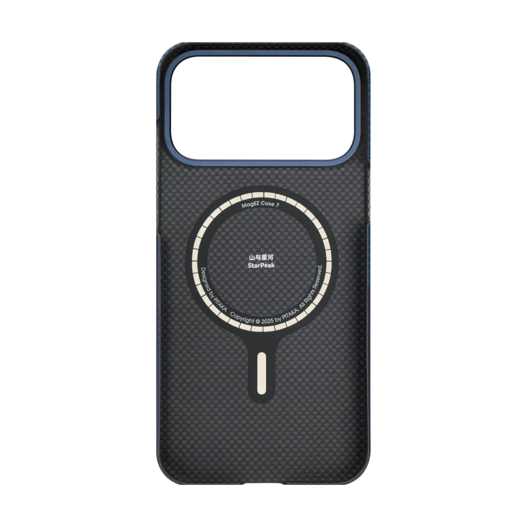 [Outlet] Husa MagEZ 7 Pitaka iPhone 17 Pro, Aramida 600D, Over The Horizon, PitaTap™, MagSafe, Ultra Slim [4]