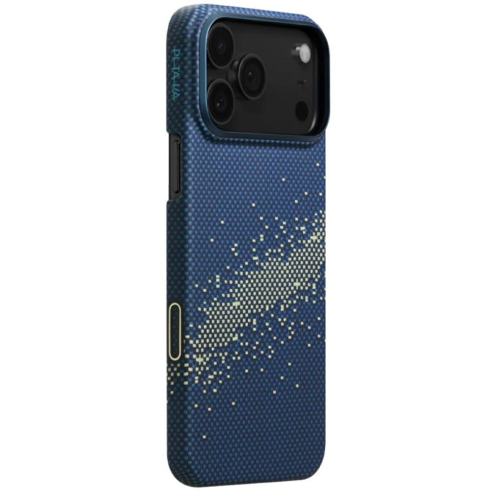 Husa MagEZ 7 Pitaka iPhone 17 Pro, Aramida 600D, Milky Way, PitaTap™, MagSafe, Ultra Slim [1]