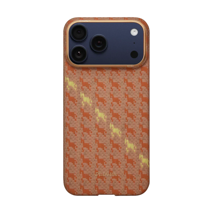 Husa Pitaka iPhone 17 Pro, Edge Case, Amber, PitaTap™, MagSafe, Ultra Slim [9]
