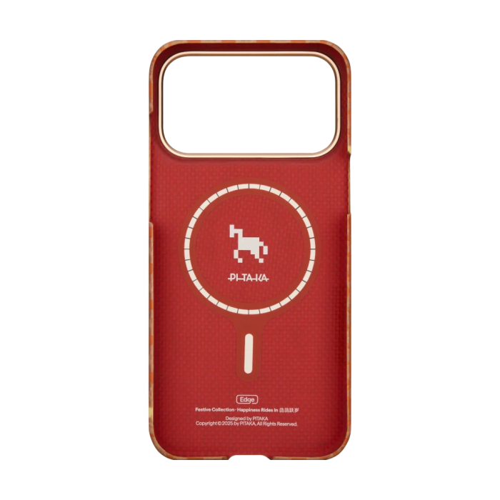Husa Pitaka iPhone 17 Pro, Edge Case, Amber, PitaTap™, MagSafe, Ultra Slim [6]