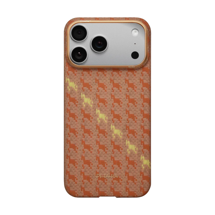 Husa Pitaka iPhone 17 Pro, Edge Case, Amber, PitaTap™, MagSafe, Ultra Slim [11]
