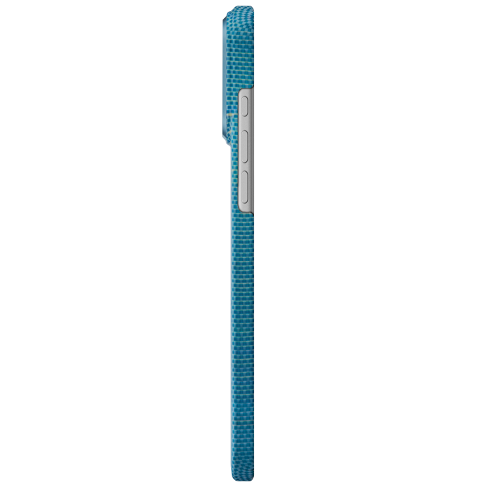 Husa Pitaka iPhone 18 Pro, Edge Case,Glints of Gold, PitaTap™, MagSafe, Ultra Slim, Lucid Blue [7]