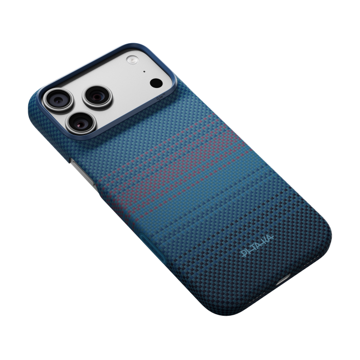 Husa Pitaka iPhone 18 Pro Max, Edge Case, Moonrise, PitaTap™, MagSafe, Ultra Slim, 01* Midnight [9]