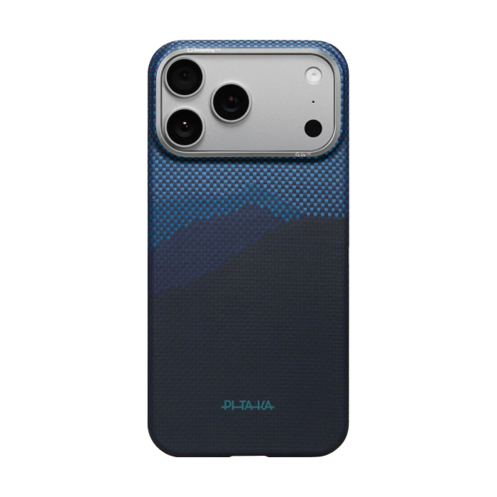 Husa Pitaka iPhone 17 Pro, Edge Case, Aramida 600D, Over The Horizon, PitaTap™, MagSafe, Ultra Slim [4]
