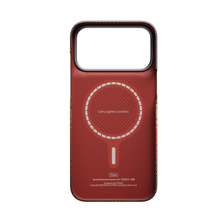 Husa Pitaka iPhone 18 Pro Max, Aramida, Edge Case, PitaTap™, MagSafe, Ultra Slim, Sunset [3]