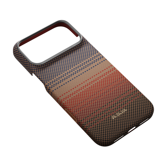 Husa Pitaka iPhone 18 Pro, Aramida, Edge Case, PitaTap™, MagSafe, Ultra Slim, Sunset [6]