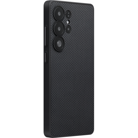 Husa MagEZ Pro PinButton Pitaka , Aramida Galaxy S25 Ultra Negru/Gri MagSafe [2]