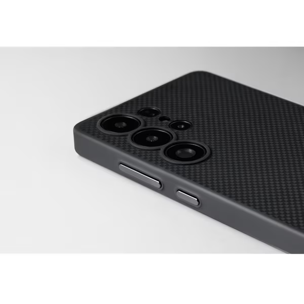 Husa MagEZ Pro PinButton Pitaka , Aramida Galaxy S25 Ultra Negru/Gri MagSafe [9]