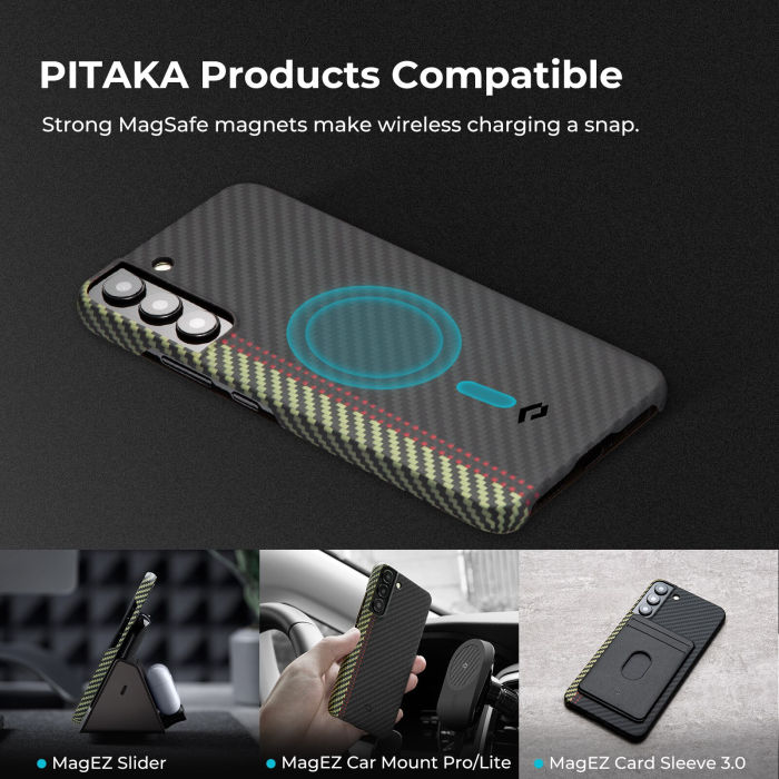 Husa Pitaka Samsung Galaxy S22 Plus, Aramida, MagSafe, Overture [8]