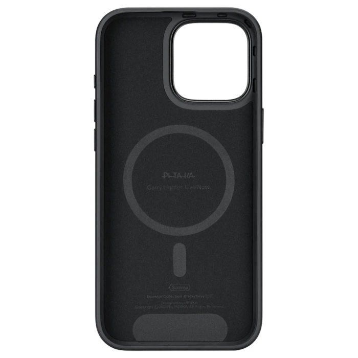 Husa Pitaka iPhone 16 Pro Max Summa Case, Aramida, Military-Grade, Negru/Gri [3]