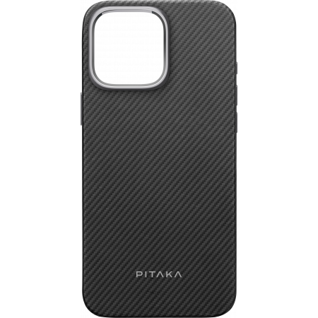 Husa Pitaka iPhone 16 Pro Max Summa Case, Aramida, Military-Grade, Negru/Gri [5]