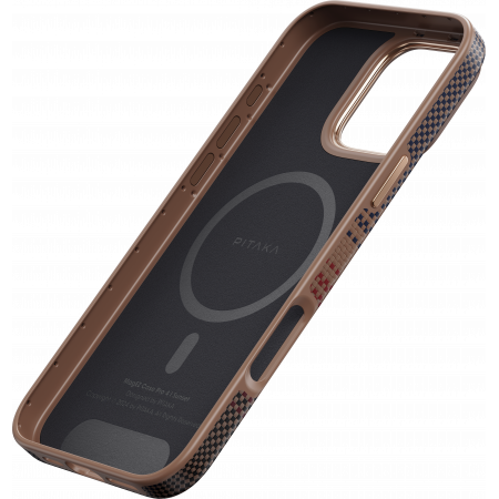 Husa MagEZ Pro 4 Pitaka Sunset 600D, Aramida iPhone 16 Pro Max, Military-Grade [2]