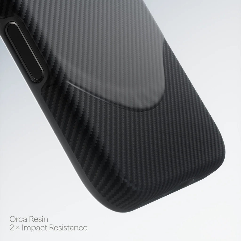 Husa MagEZ UltraGuard Pitaka iPhone 17 Pro, Aramida 600D, Negru/Gri, MagSafe, Protectie antisoc [3]