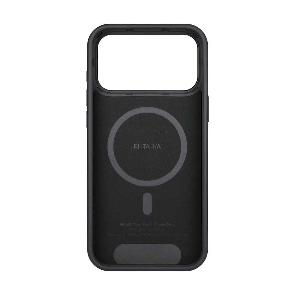Husa MagEZ UltraGuard Pitaka iPhone 17 Pro, Aramida 600D, Negru/Gri, MagSafe, Protectie antisoc [4]