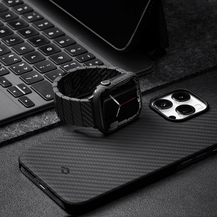 Husa Pitaka Air Aramida, Apple Watch Seria 7/8/9  45 mm [6]