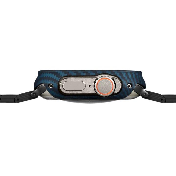 Husa Pitaka Air Case Aramida, Apple Watch Ultra/Ultra 2, Negru/Albastru 49 mm [4]