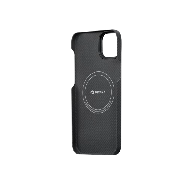 Husa Pitaka iPhone 14 MagEZ 3, Aramida 1500D, MagSafe, Negru/Gri [4]