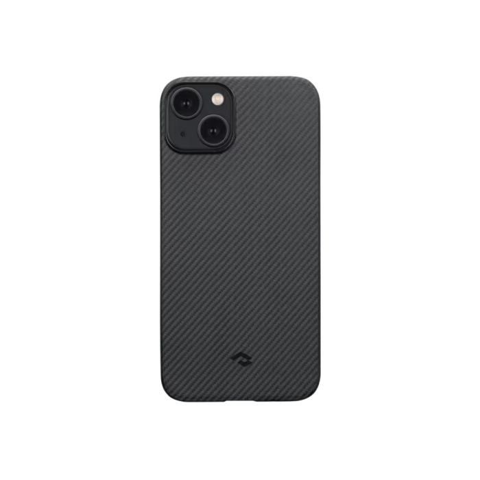 Husa Pitaka iPhone 14 MagEZ 3, Aramida 1500D, MagSafe, Negru/Gri [2]