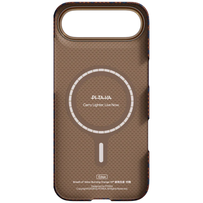 Husa Pitaka iPhone 17 Air, Edge Case, Burning Orange 01*, MagSafe, Ultra Slim [3]