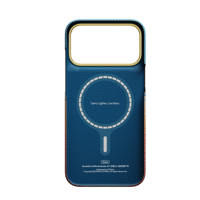 Husa Pitaka iPhone 18 Pro, Edge Case, California Dream, PitaTap™, MagSafe, Ultra Slim, 01* Open Highway [3]