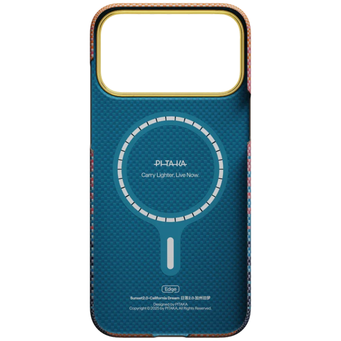 Husa Pitaka iPhone 17 Pro, Edge Case, Transistor Heartbeat 05*, California Dream, PitaTap™, MagSafe, Ultra Slim [3]
