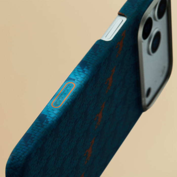 Husa Pitaka iPhone 17 Pro, Edge Case, Indigo, PitaTap™, MagSafe, Ultra Slim [14]