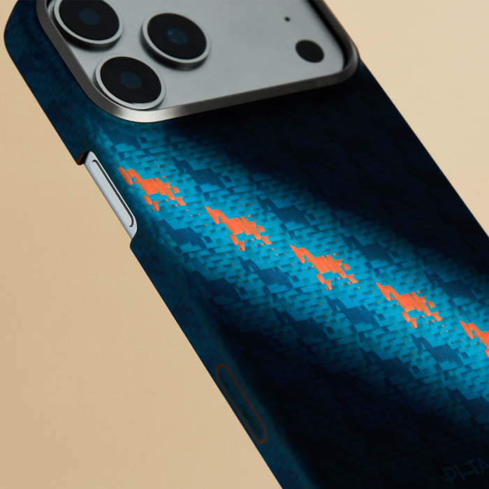 Husa Pitaka iPhone 17 Pro Max, Edge Case, Indigo, PitaTap™, MagSafe, Ultra Slim [13]
