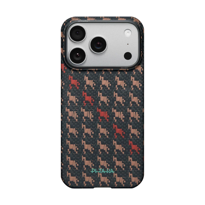 Husa Pitaka iPhone 17 Pro, Edge Case, Ebony, PitaTap™, MagSafe, Ultra Slim [12]