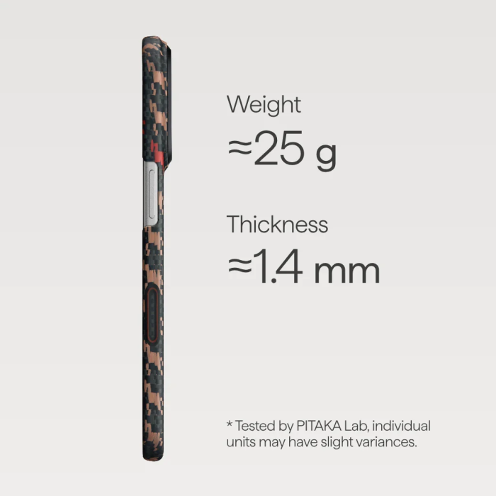 Husa Pitaka iPhone 17 Pro, Edge Case, Ebony, PitaTap™, MagSafe, Ultra Slim [8]