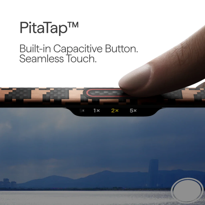 Husa Pitaka iPhone 17 Pro Max, Edge Case, Ebony, PitaTap™, MagSafe, Ultra Slim [9]