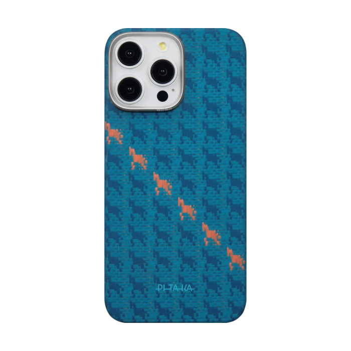 Husa Pitaka iPhone 16 Pro Max, Edge Case, Indigo, PitaTap™, MagSafe, Ultra Slim [3]