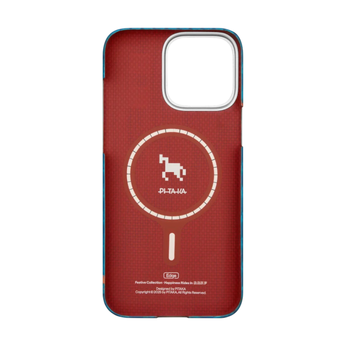 Husa Pitaka iPhone 16 Pro, Edge Case, Indigo, PitaTap™, MagSafe, Ultra Slim [5]