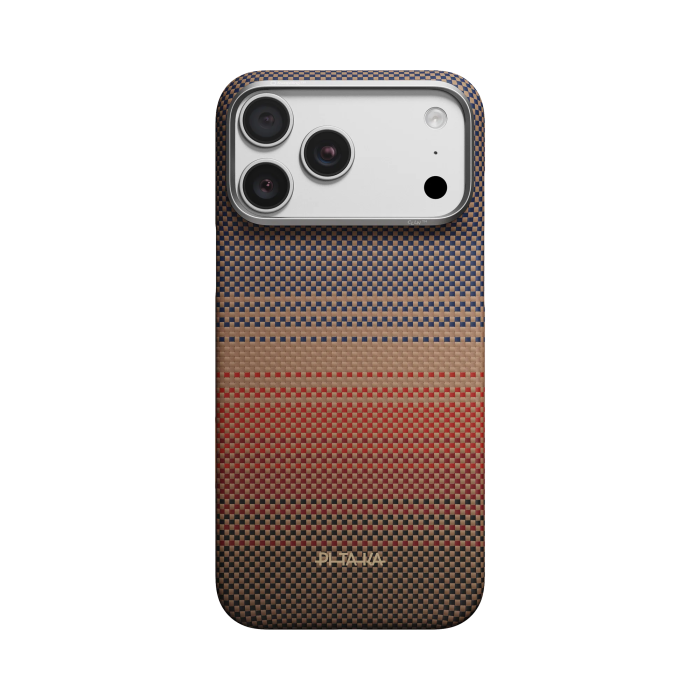 Husa Pitaka iPhone 18 Pro/ 17 Pro, Aramida, Edge Case, PitaTap™, MagSafe, Ultra Slim, Sunset [4]