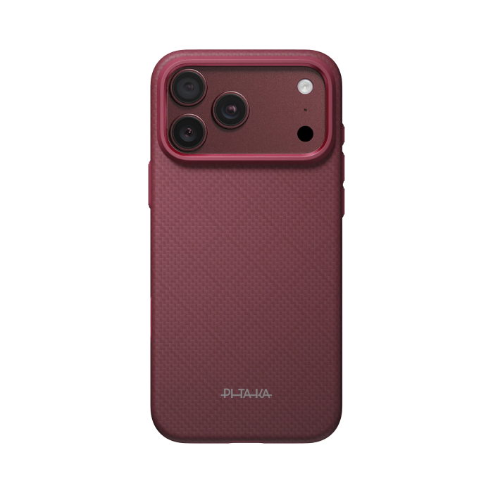 Husa Pitaka iPhone 18 Pro/ 17 Pro, UltraGuard, Argyle, MagSafe, Protectie antisoc, Summa, Burgundy [2]