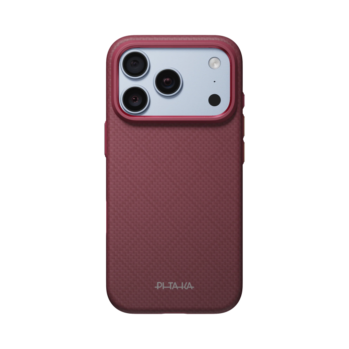 Husa Pitaka iPhone 18 Pro/ 17 Pro, UltraGuard, Argyle, MagSafe, Protectie antisoc, Summa, Burgundy [5]