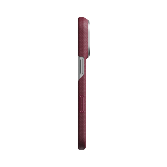 Husa Pitaka iPhone 18 Pro Max, Edge Case, Argyle, PitaTap™, MagSafe, Ultra Slim, Burgundy [4]