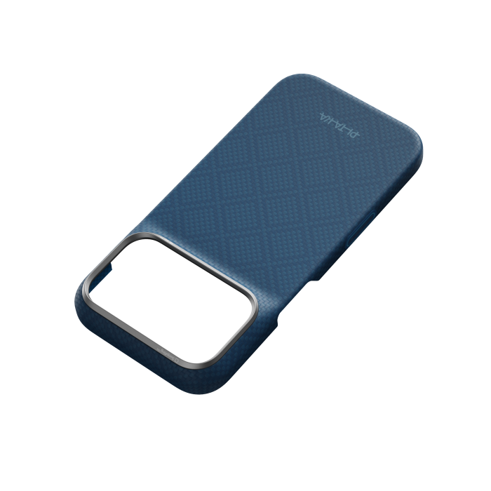 Husa Pitaka iPhone 18 Pro Max, Edge Case, Argyle, PitaTap™, MagSafe, Ultra Slim, Abyss Blue [5]