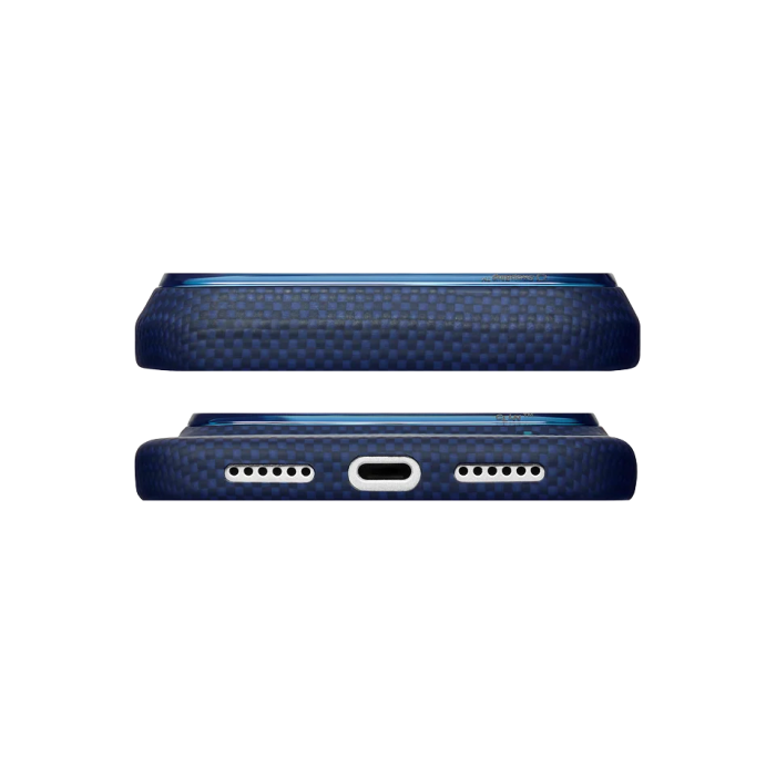 Husa Pitaka iPhone 18 Pro, Edge Case, Milky Way Galaxy 2.0, PitaTap™, MagSafe, Ultra Slim, 01* Nearfield Blue [4]