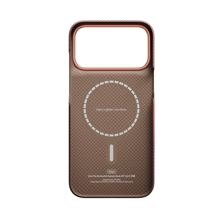 Husa Pitaka iPhone 18 Pro, Edge Case, Over The Horizon, PitaTap™, MagSafe, Ultra Slim, 03* Autumn Dusk [5]