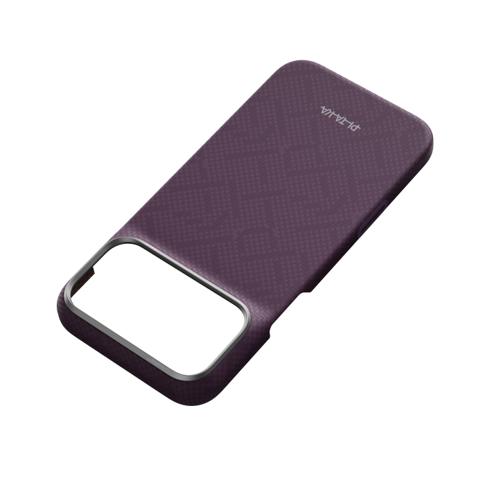 Husa Pitaka iPhone 18 Pro Max, Edge Case, PTK Weaving, PitaTap™, MagSafe, Ultra Slim, Charoite Purple [6]