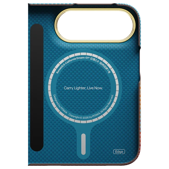 Husa Pitaka iPhone Duo, Edge Case, California Dream, PitaTap™, MagSafe, Ultra Slim, 01* Open Highway [12]