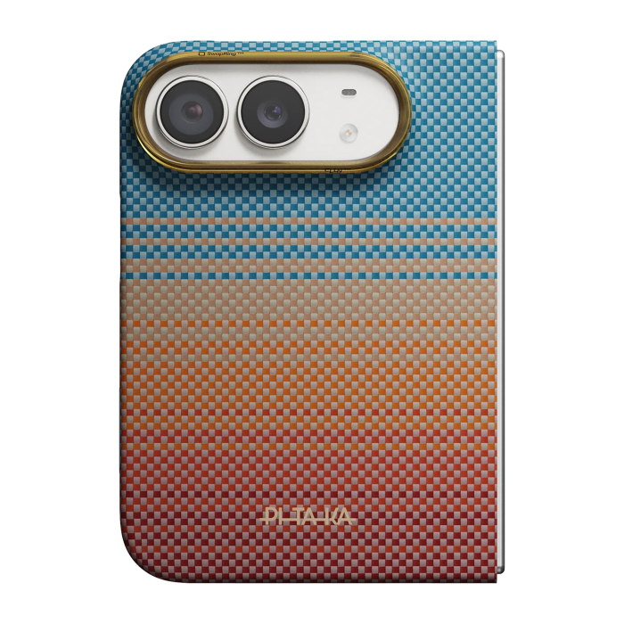 Husa Pitaka iPhone Duo, Edge Case, California Dream, PitaTap™, MagSafe, Ultra Slim, 01* Open Highway [3]