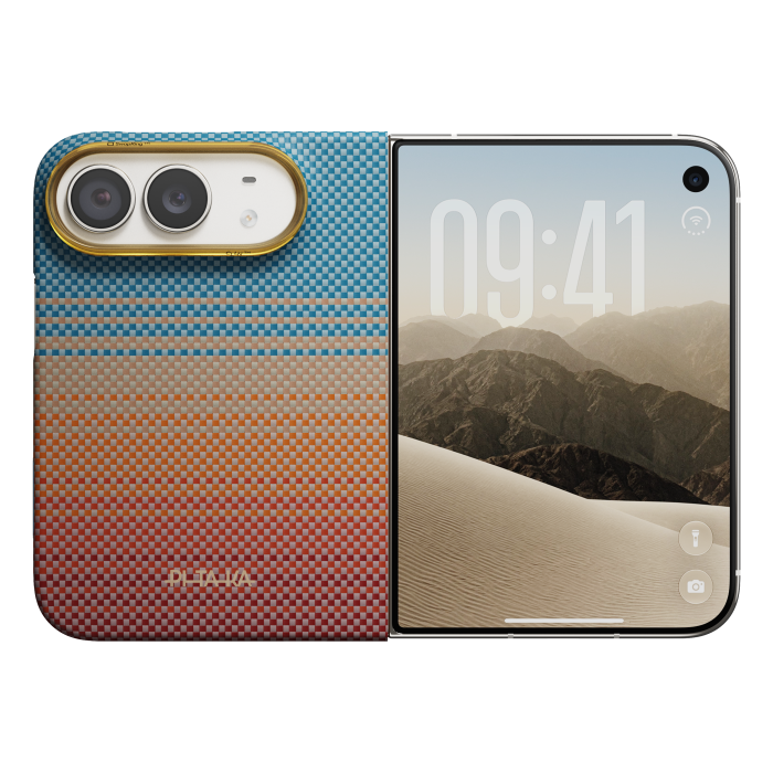 Husa Pitaka iPhone Duo, Edge Case, California Dream, PitaTap™, MagSafe, Ultra Slim, 01* Open Highway [4]