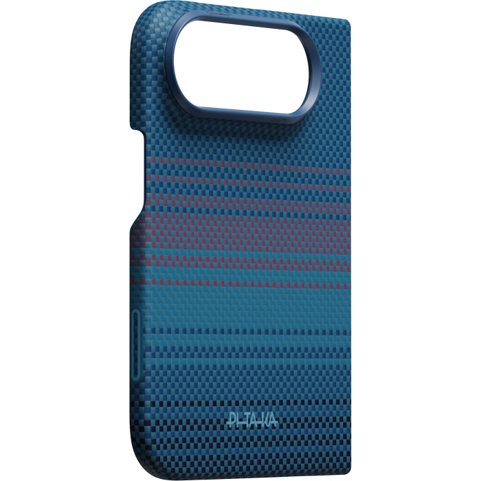 Husa Pitaka iPhone Duo, Edge Case, Moonrise, PitaTap™, MagSafe, Ultra Slim, 01* Midnight [5]
