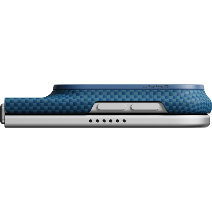 Husa Pitaka iPhone Duo, Edge Case, Moonrise, PitaTap™, MagSafe, Ultra Slim, 01* Midnight [8]