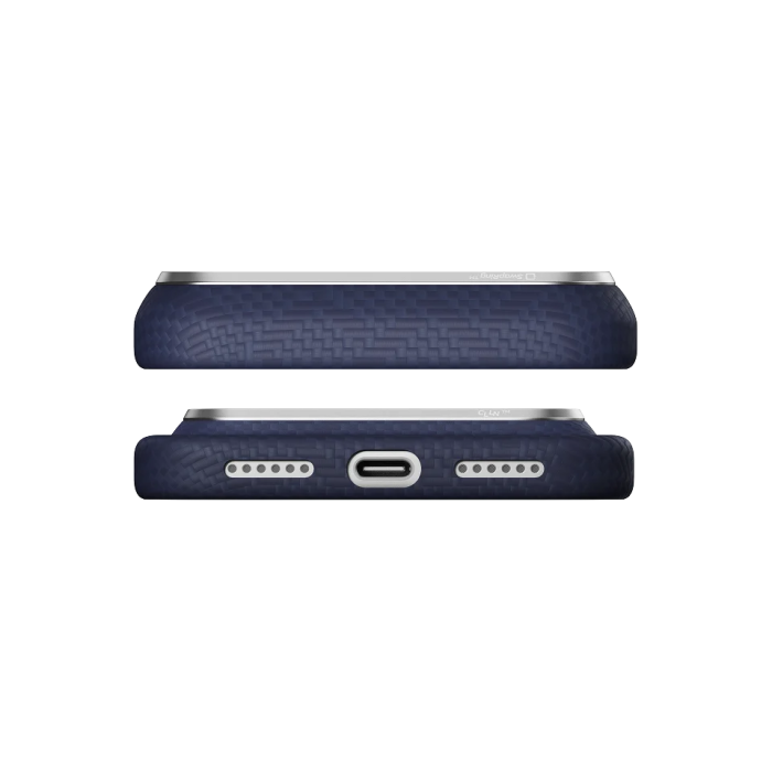 Husa Pitaka iPhone 18 Pro Max/ 17 Pro Max, Edge Case, PTK Weaving, PitaTap™, MagSafe, Ultra Slim, Sapphire Blue [12]
