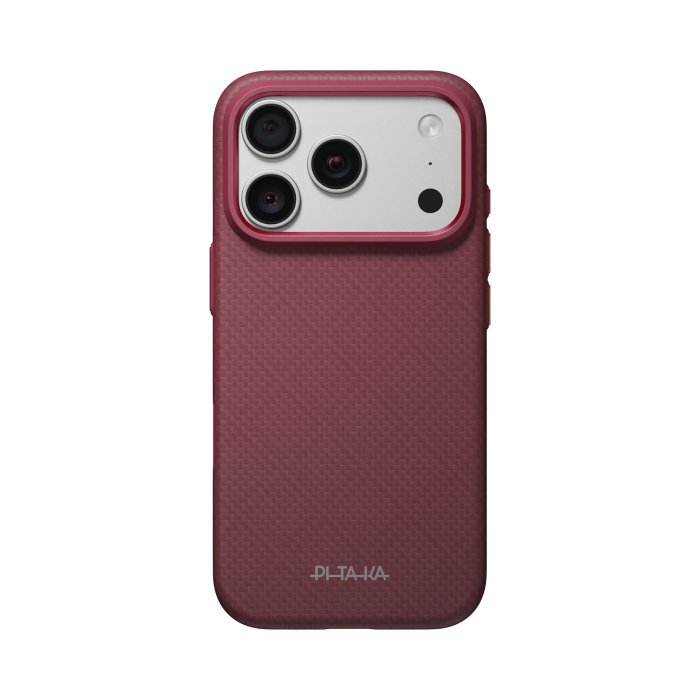 Husa Pitaka iPhone 18 Pro Max/ 17 Pro Max, UltraGuard, Argyle, MagSafe, Protectie antisoc, Summa, Burgundy [4]