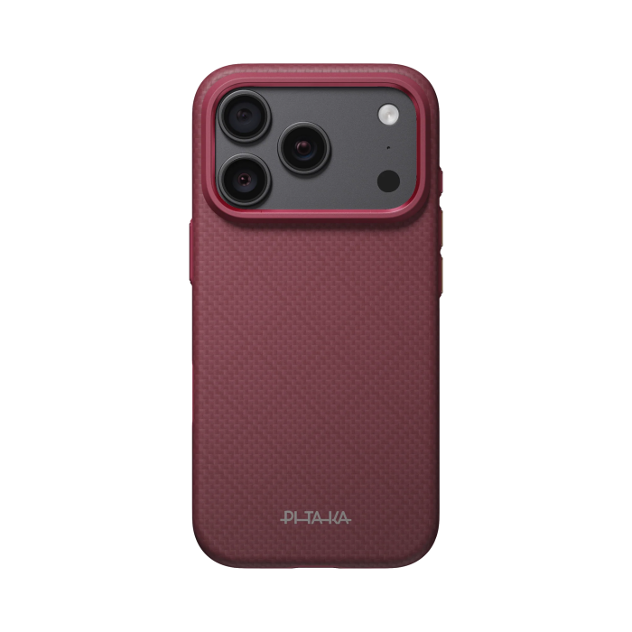 Husa Pitaka iPhone 18 Pro Max/ 17 Pro Max, UltraGuard, Argyle, MagSafe, Protectie antisoc, Summa, Burgundy [3]