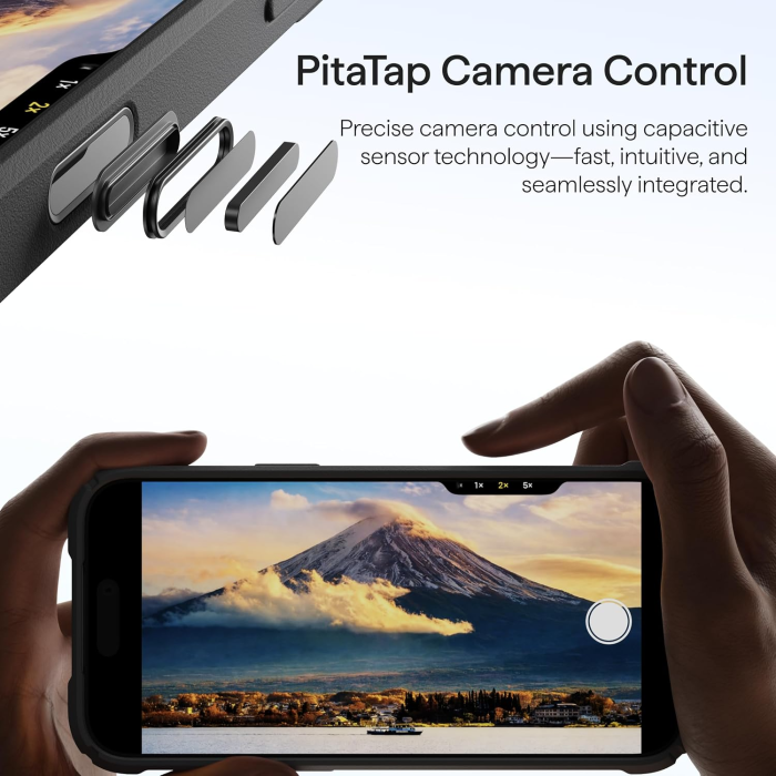 Husa Pitaka iPhone 18 Pro Max, Cairn, ProGuard, Classic, MagSafe, Protectie antisoc, Negru/Gri [11]